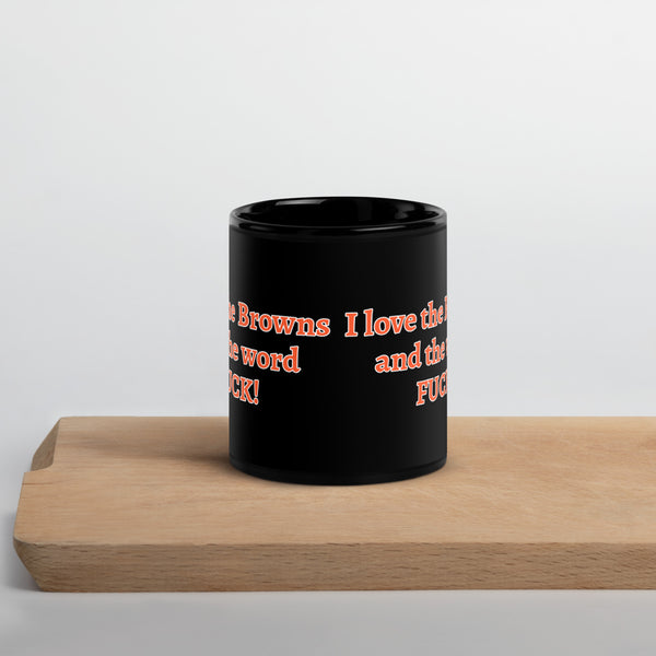 I love the Browns Black Glossy Mug