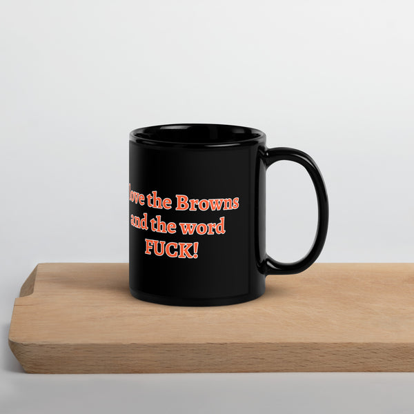 I love the Browns Black Glossy Mug