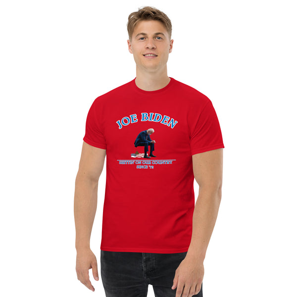 Biden Shittin Men's classic tee