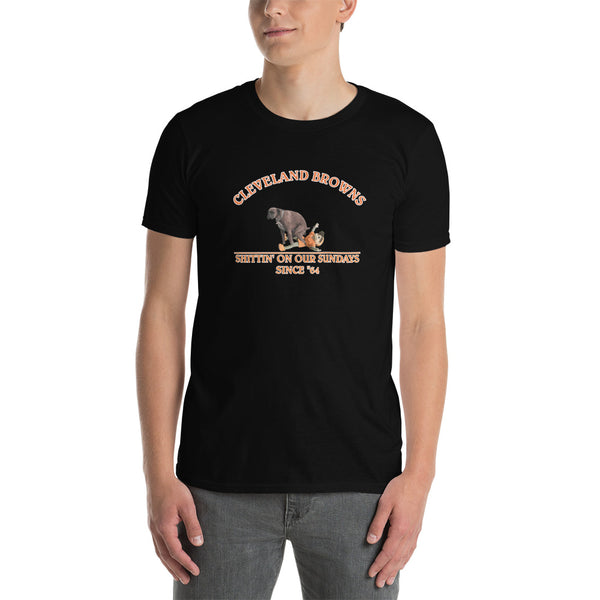 Browns Shittin on Elf Short-Sleeve Unisex T-Shirt