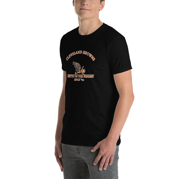 Browns Shittin on Elf Short-Sleeve Unisex T-Shirt